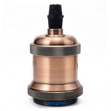 Ντουί Ε27 Αλουμινίου με Ροδέλα Ροζ Αντικέ 16-163664